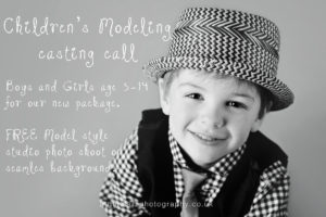 Children modelling casting call,